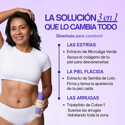 Crema reafirmante antiestrías