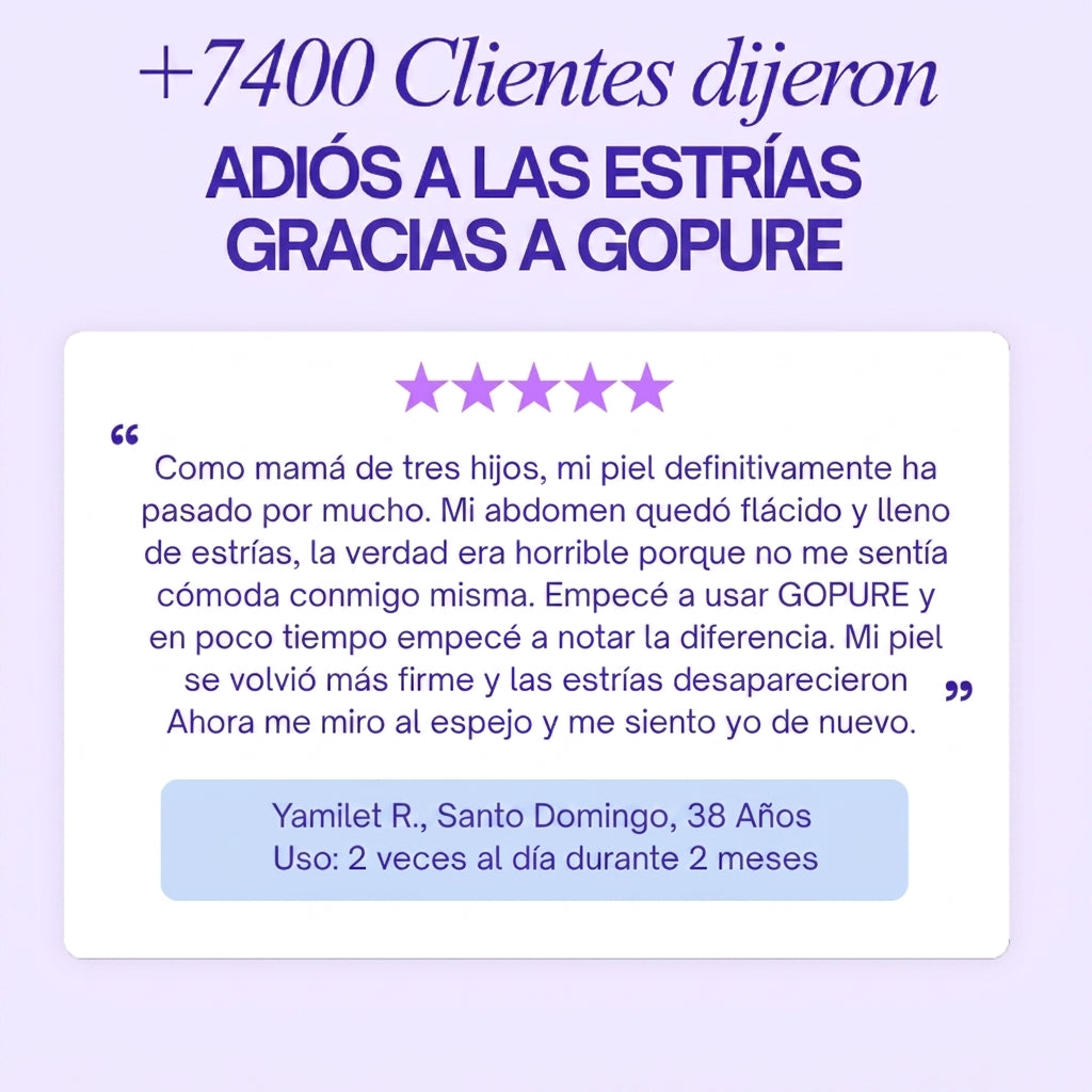 Crema reafirmante antiestrías