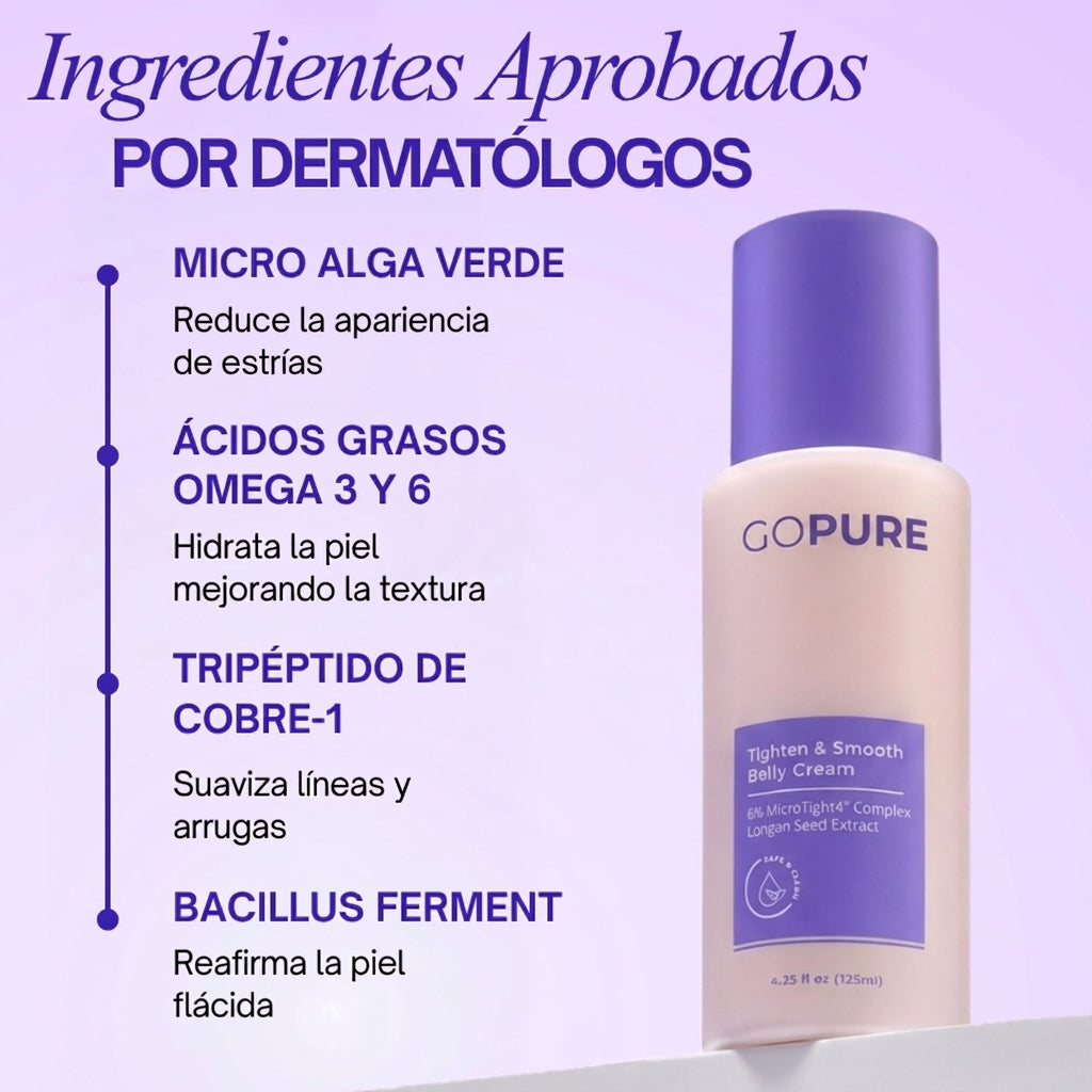 Crema reafirmante antiestrías