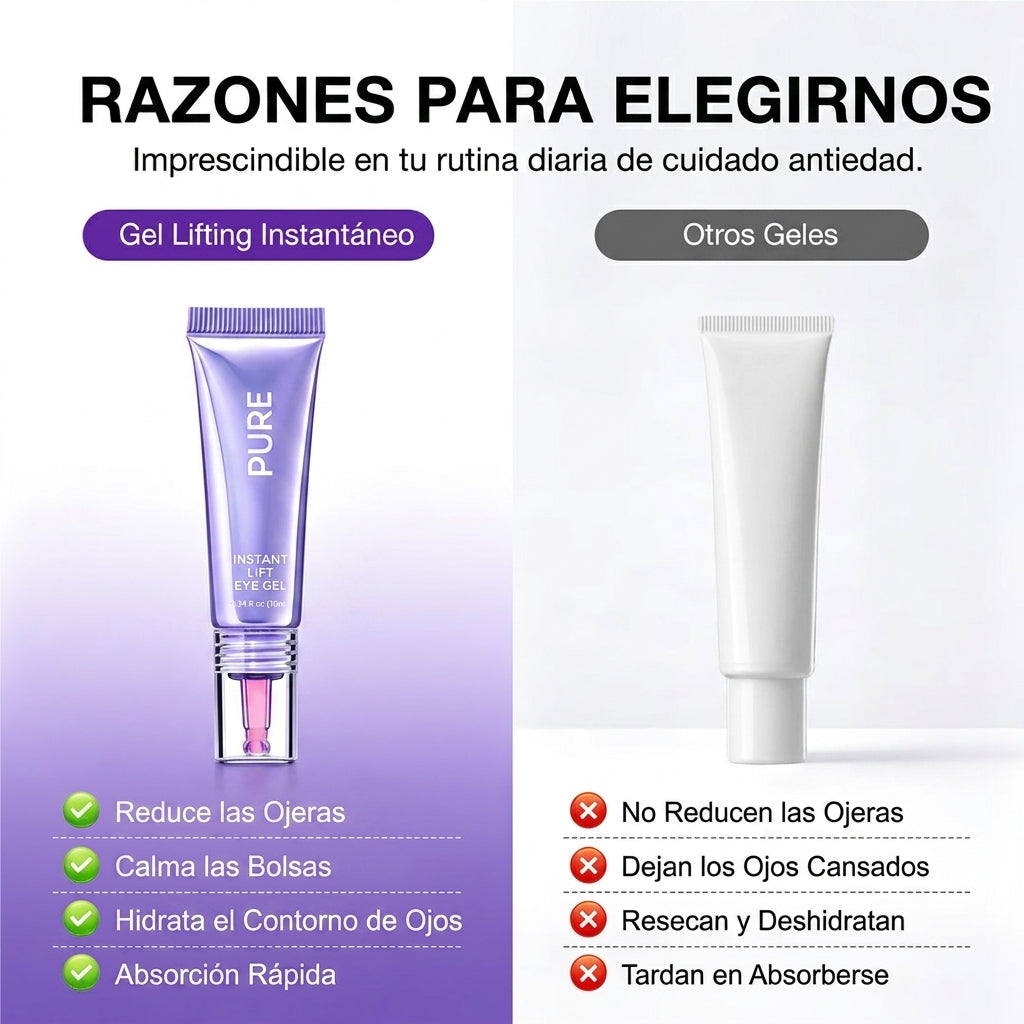 Gel Lifting Instantáneo – Adiós Ojeras, Bolsas y Arrugas