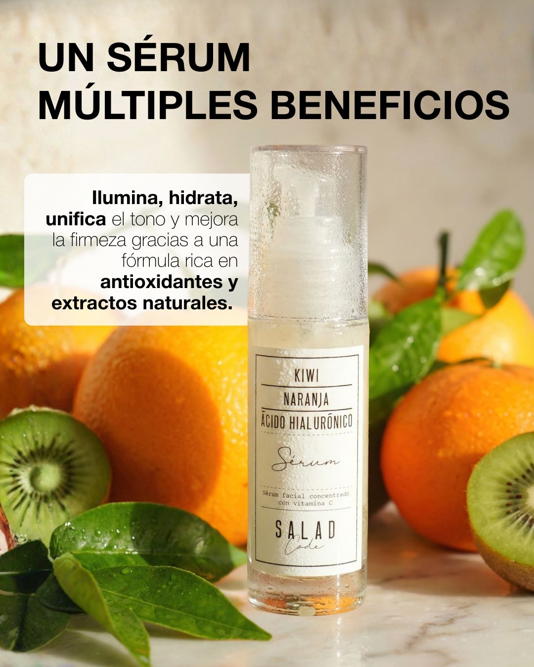 Sérum facial hidratante y reafirmante